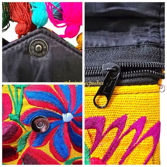 HANDMADE Mexican Embroidered Crossbody Bag - Picture 7 of 11